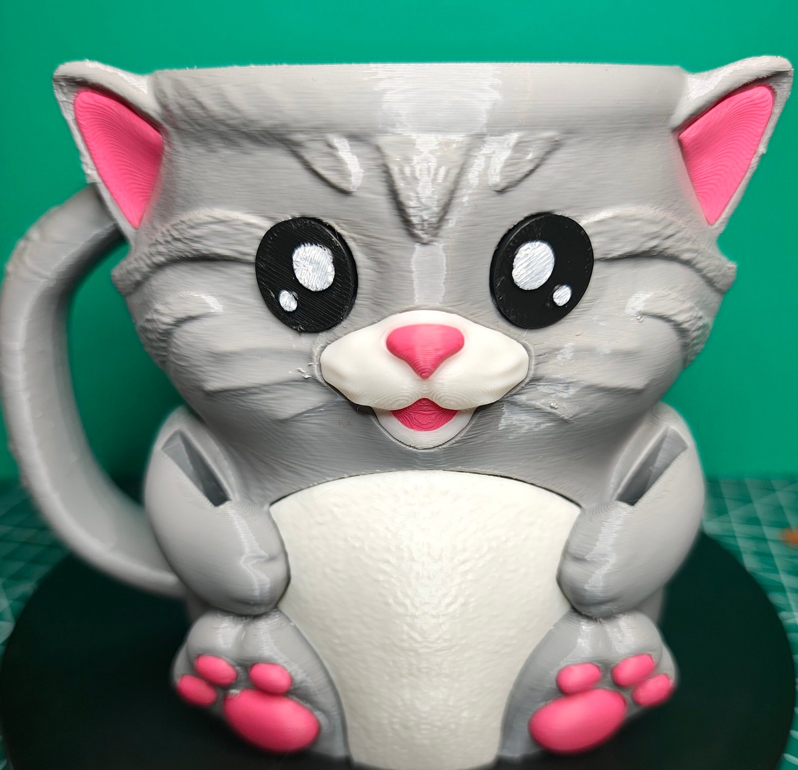 Cat Ice cream tub holder